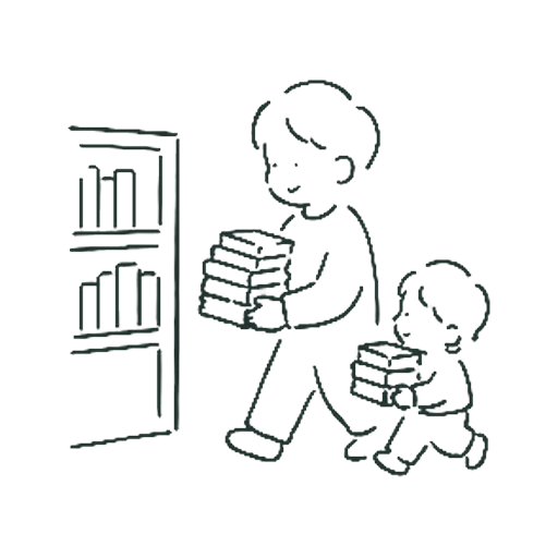 としょかん