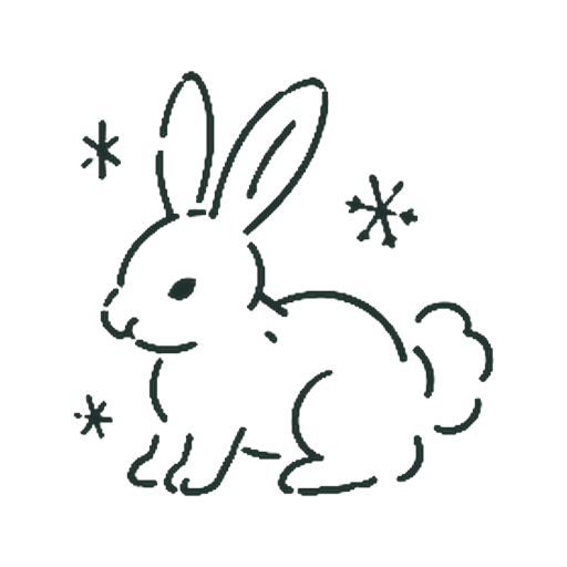きらめくうさぎ