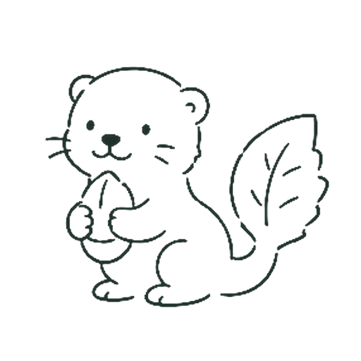 はっぱのカワウソ