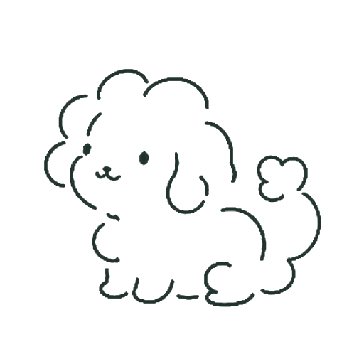もこもこいぬ