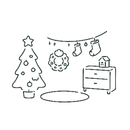 クリスマスのへや